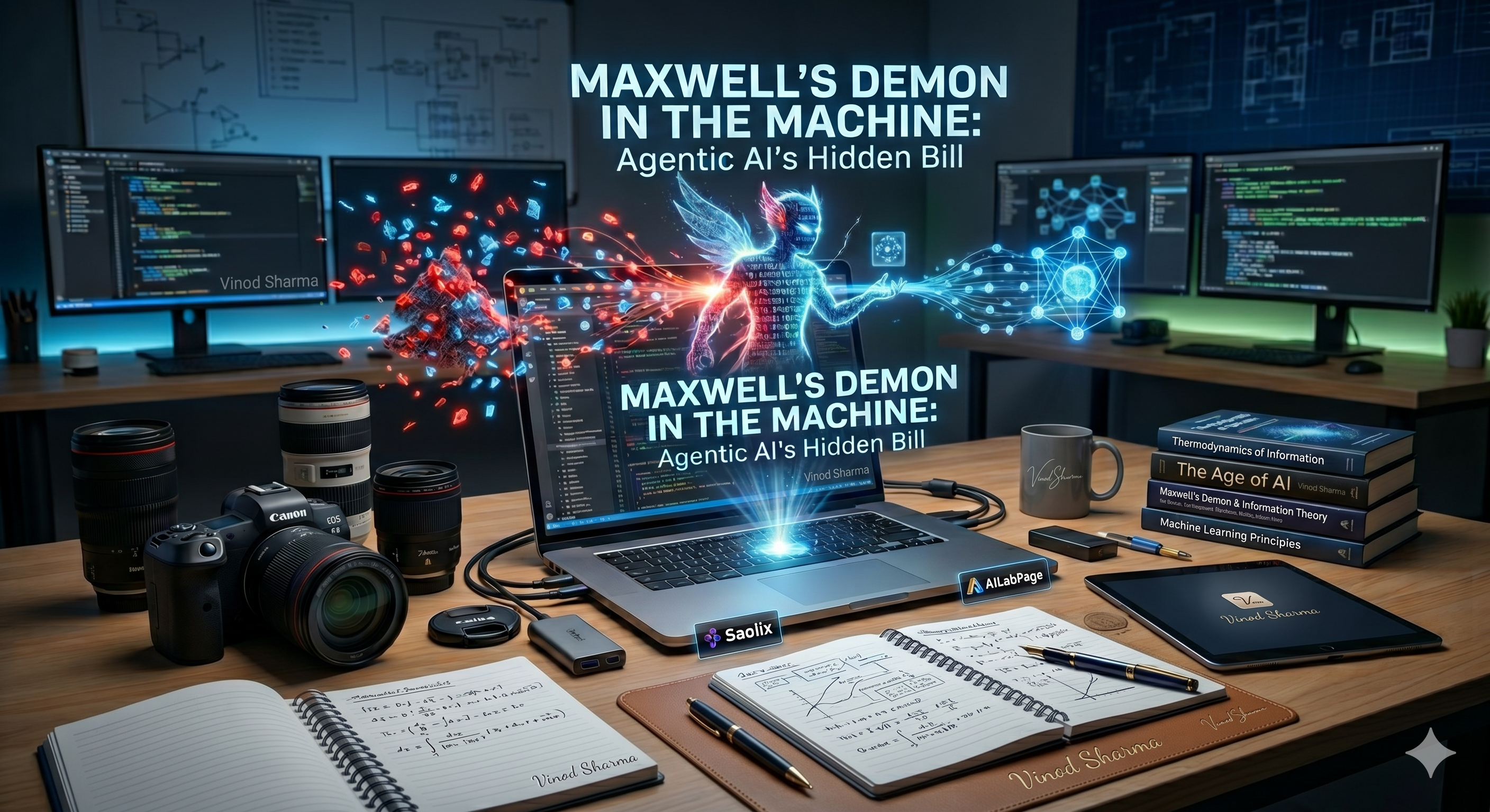 Maxwell's Demon in the machine — thermodynamic cost of agentic AI in fintech Saolix
